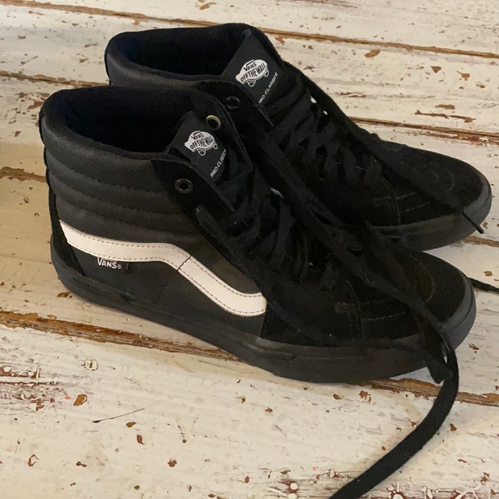 Vans Sk8 Hi Pro BMX Black Leather Women’s 8.5/ Men’s 7 NWOT